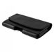 Шкіряний чохол на ремінь Valenta 1299XL для телефонів (163x82x15 мм) Чорний, Чорний