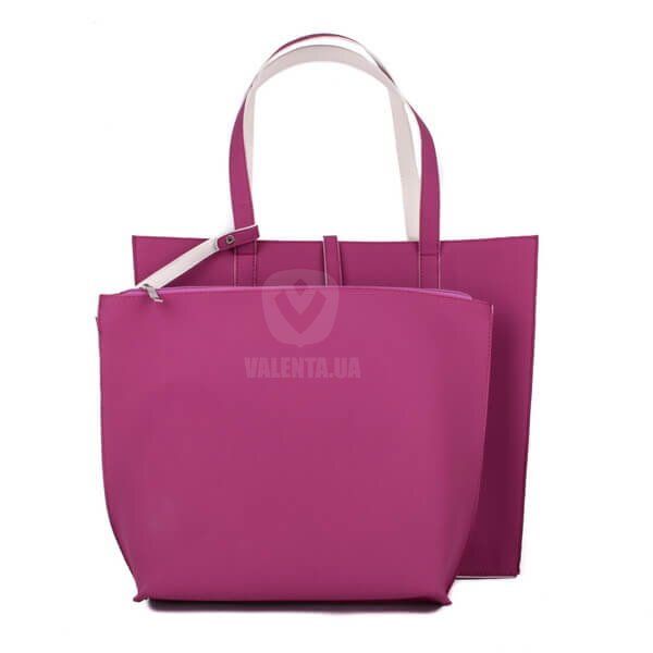 Жіноча сумка-тоут Valenta ВЕ6131 Розовый неопрен
