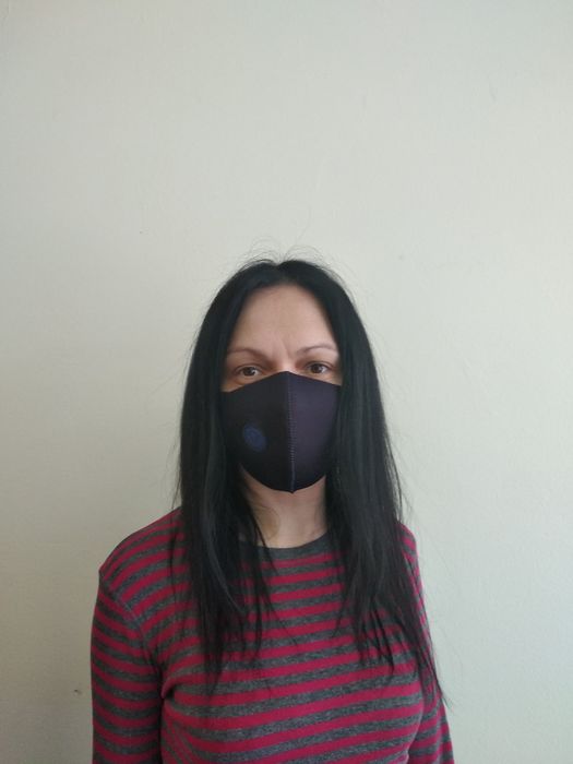 Багаторазова захисна маска для обличчя Valenta Темно-синя, ВХ744, Темно-синій